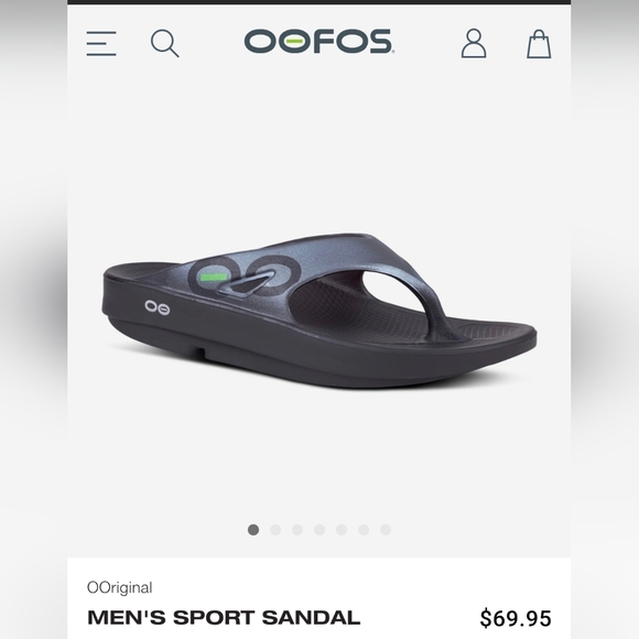 OOFOS OOriginal Sport 1001 Recovery Sandal, Graphite Unisex M11 And W13 main image 9